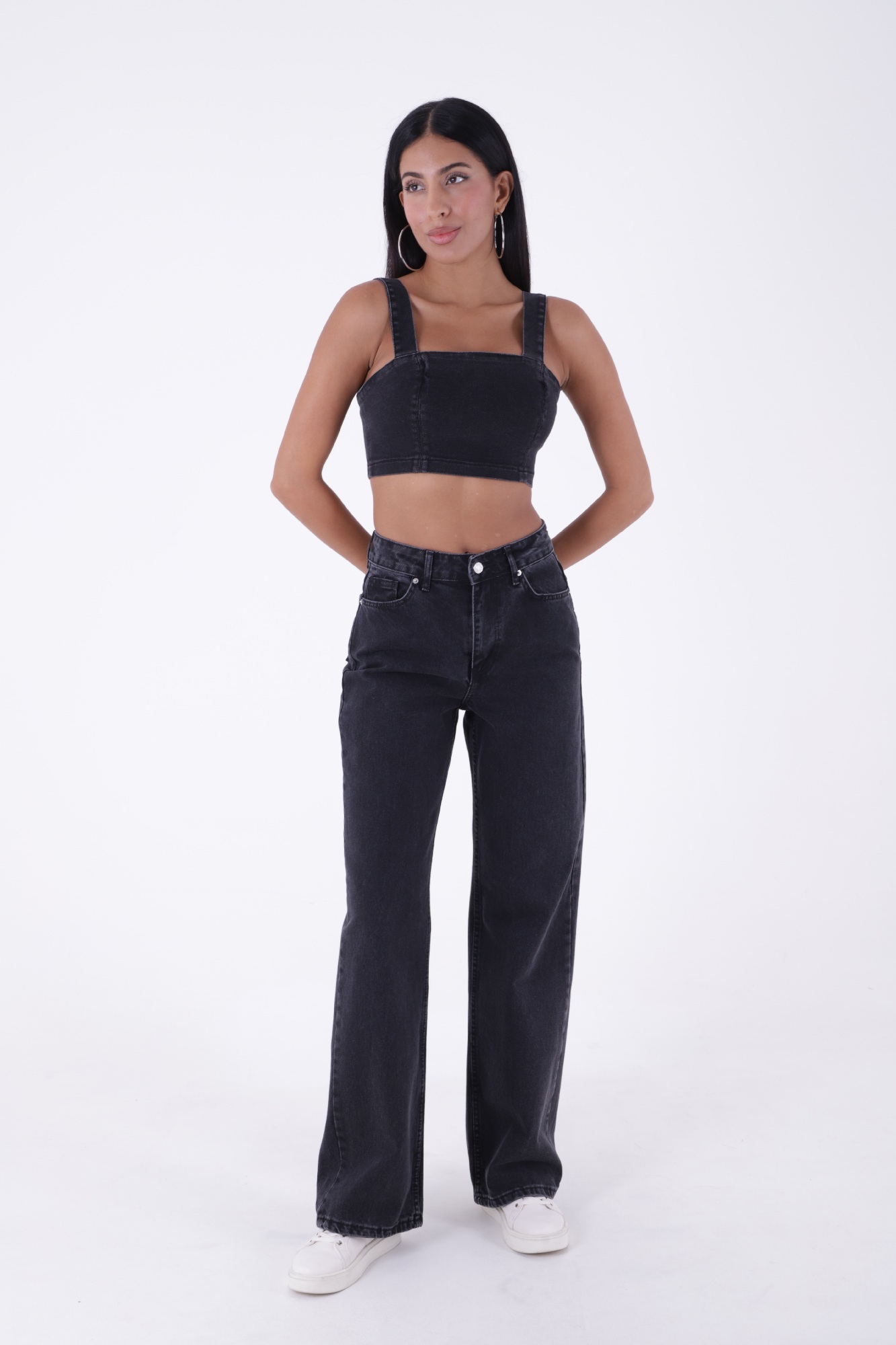 Wide Leg High Waisted Relaxed Jeans - 23 - (26-28)