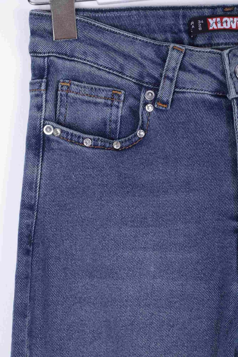 Flare Paça Mom Kot Pantolon 1774-62-(28-33)