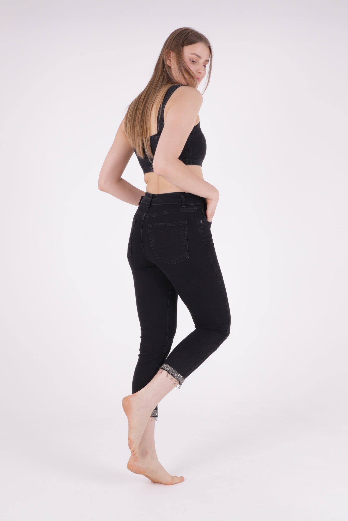 Paçaları Kemerli Pantolon