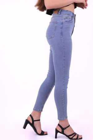 Önü 5 Düğmeli Skinny Kot Pantolon 755-15B(30-36)