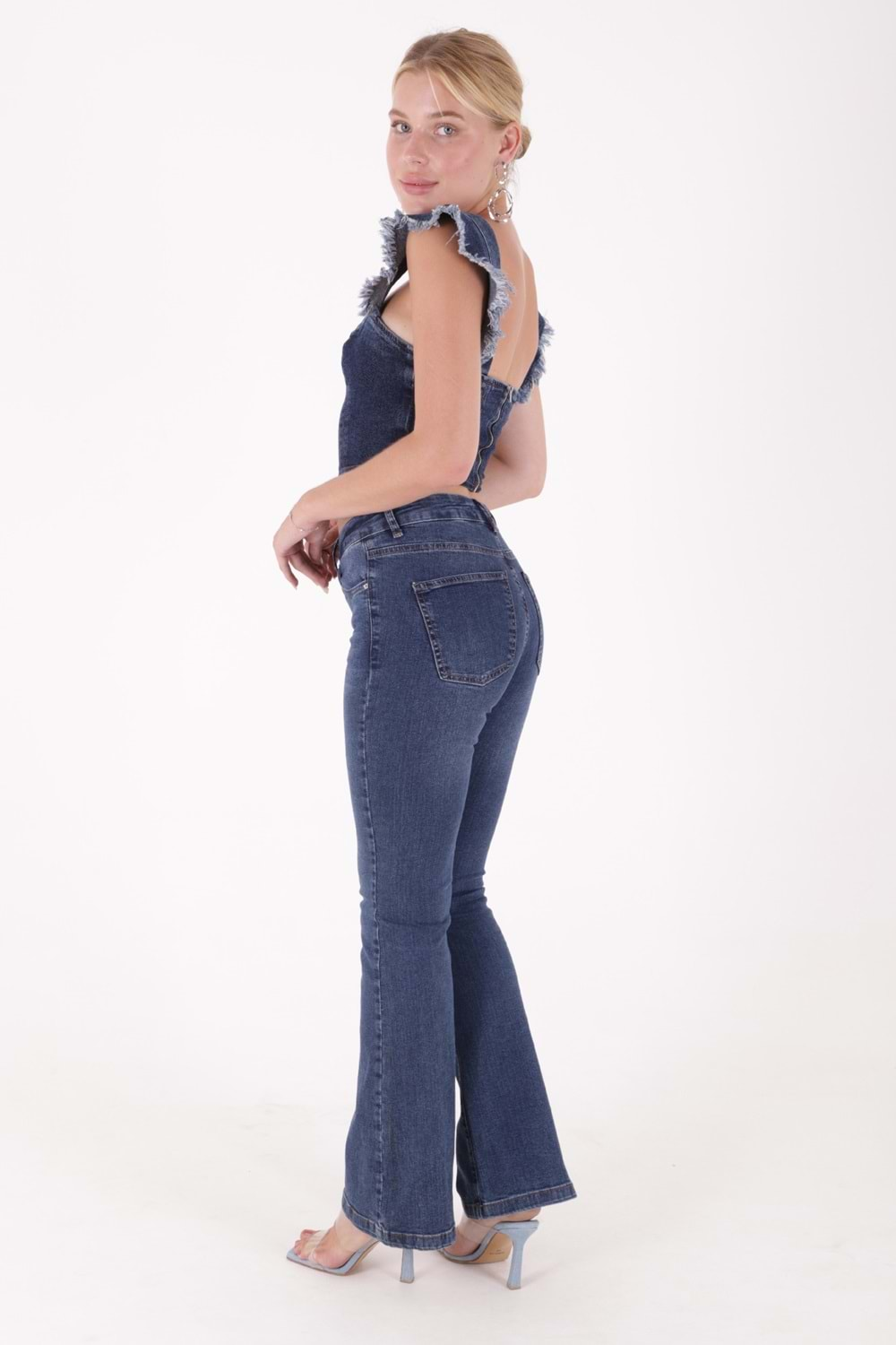 İspanyol Skinny Kot Pantolon 867-01-(27-32)