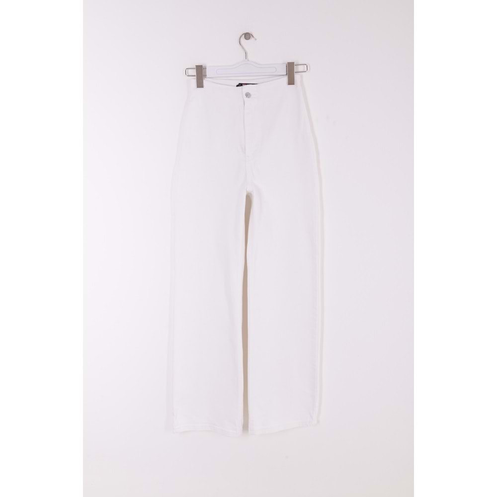 Wide Leg Jean with Dart and No Pocket 1730 - 50 (White)
