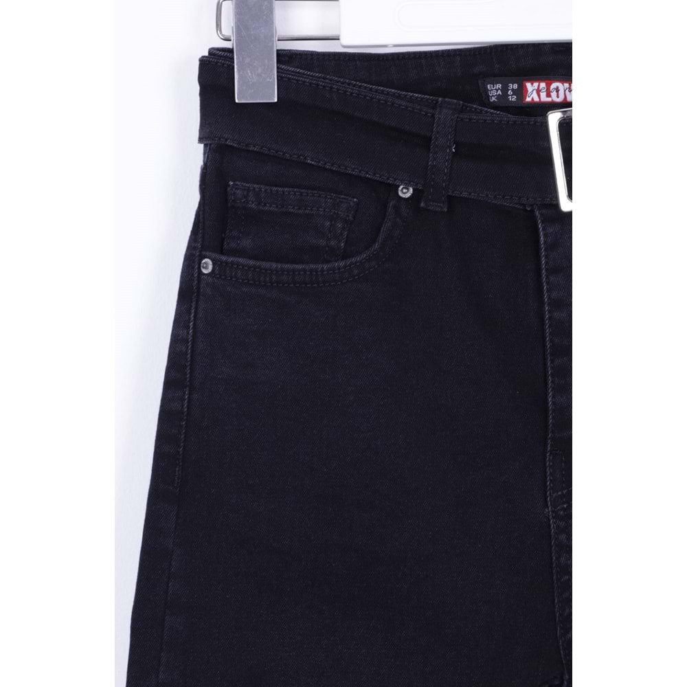 Jean with Belt and Rhinestones on Finish 746 - 23 (Regular Anthracite)