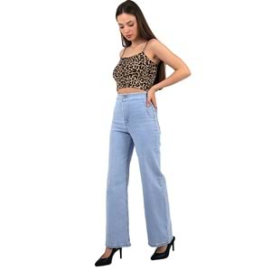 Wide Leg Jean with Dart and No Pocket 1730 - 42 (Ice Blue - Tinted)